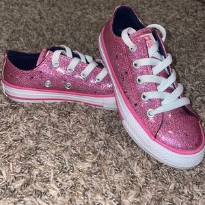 Converse AllStar pink sparkle size 11